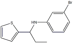 3-bromo-N-[1-(thiophen-2-yl)propyl]aniline Struktur