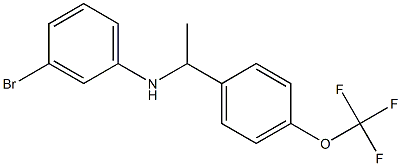 3-bromo-N-{1-[4-(trifluoromethoxy)phenyl]ethyl}aniline Struktur