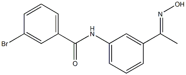 3-bromo-N-{3-[(1E)-N-hydroxyethanimidoyl]phenyl}benzamide Struktur