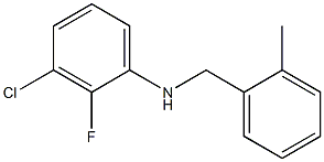 3-chloro-2-fluoro-N-[(2-methylphenyl)methyl]aniline Struktur