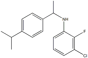 3-chloro-2-fluoro-N-{1-[4-(propan-2-yl)phenyl]ethyl}aniline Struktur