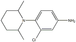 3-chloro-4-(2,6-dimethylpiperidin-1-yl)aniline Struktur