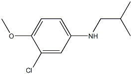 3-chloro-4-methoxy-N-(2-methylpropyl)aniline Struktur