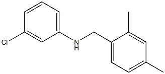 3-chloro-N-[(2,4-dimethylphenyl)methyl]aniline Struktur