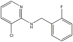 3-chloro-N-[(2-fluorophenyl)methyl]pyridin-2-amine Struktur