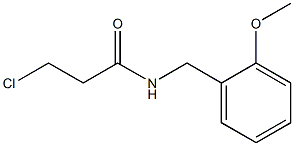 3-chloro-N-[(2-methoxyphenyl)methyl]propanamide Struktur