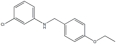 3-chloro-N-[(4-ethoxyphenyl)methyl]aniline Struktur