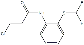 3-chloro-N-{2-[(difluoromethyl)sulfanyl]phenyl}propanamide Struktur