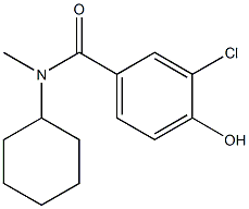 3-chloro-N-cyclohexyl-4-hydroxy-N-methylbenzamide Struktur