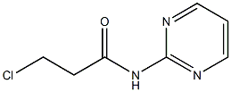 3-chloro-N-pyrimidin-2-ylpropanamide Struktur