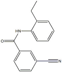 3-cyano-N-(2-ethylphenyl)benzamide Struktur