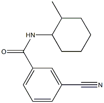 3-cyano-N-(2-methylcyclohexyl)benzamide Struktur