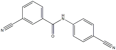 3-cyano-N-(4-cyanophenyl)benzamide Struktur