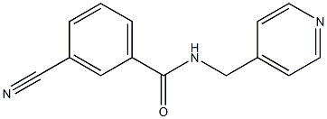 3-cyano-N-(pyridin-4-ylmethyl)benzamide Struktur