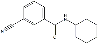 3-cyano-N-cyclohexylbenzamide Struktur