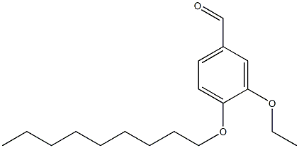 3-ethoxy-4-(nonyloxy)benzaldehyde Struktur