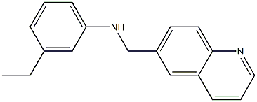 3-ethyl-N-(quinolin-6-ylmethyl)aniline Struktur