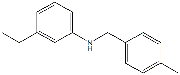 3-ethyl-N-[(4-methylphenyl)methyl]aniline Struktur