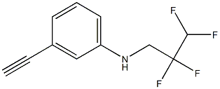 3-ethynyl-N-(2,2,3,3-tetrafluoropropyl)aniline Struktur