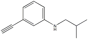 3-ethynyl-N-(2-methylpropyl)aniline Struktur