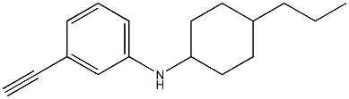 3-ethynyl-N-(4-propylcyclohexyl)aniline Struktur