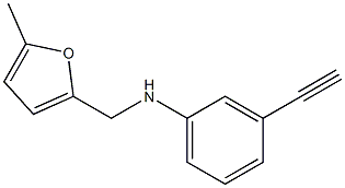 3-ethynyl-N-[(5-methylfuran-2-yl)methyl]aniline Struktur