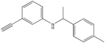 3-ethynyl-N-[1-(4-methylphenyl)ethyl]aniline Struktur