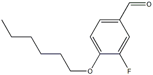 3-fluoro-4-(hexyloxy)benzaldehyde Struktur