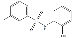 3-fluoro-N-(2-hydroxyphenyl)benzene-1-sulfonamide Struktur