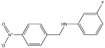 3-fluoro-N-[(4-nitrophenyl)methyl]aniline Struktur