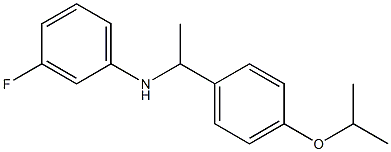 3-fluoro-N-{1-[4-(propan-2-yloxy)phenyl]ethyl}aniline Struktur