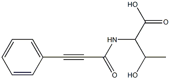 3-hydroxy-2-[(3-phenylprop-2-ynoyl)amino]butanoic acid Struktur