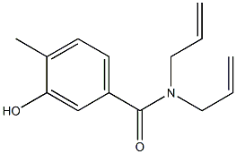 3-hydroxy-4-methyl-N,N-bis(prop-2-en-1-yl)benzamide Struktur