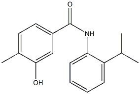 3-hydroxy-4-methyl-N-[2-(propan-2-yl)phenyl]benzamide Struktur