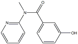 3-hydroxy-N-methyl-N-(pyridin-2-yl)benzamide Struktur