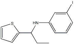 3-iodo-N-[1-(thiophen-2-yl)propyl]aniline Struktur