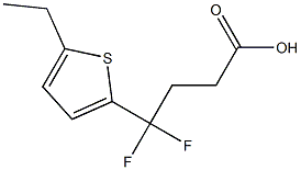 4-(5-ethylthiophen-2-yl)-4,4-difluorobutanoic acid Struktur