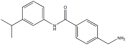 4-(aminomethyl)-N-[3-(propan-2-yl)phenyl]benzamide Struktur