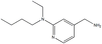 4-(aminomethyl)-N-butyl-N-ethylpyridin-2-amine Struktur