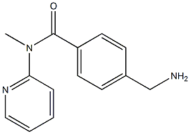 4-(aminomethyl)-N-methyl-N-(pyridin-2-yl)benzamide Struktur