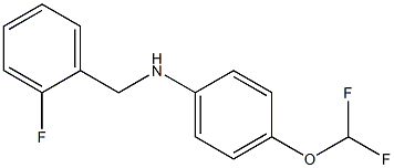 4-(difluoromethoxy)-N-[(2-fluorophenyl)methyl]aniline Struktur