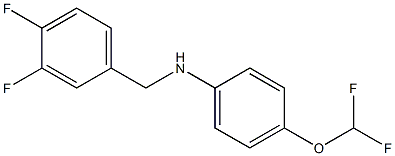 4-(difluoromethoxy)-N-[(3,4-difluorophenyl)methyl]aniline Struktur