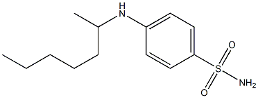 4-(heptan-2-ylamino)benzene-1-sulfonamide Struktur