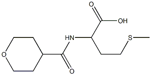 4-(methylsulfanyl)-2-(oxan-4-ylformamido)butanoic acid Struktur