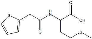 4-(methylthio)-2-[(thien-2-ylacetyl)amino]butanoic acid Struktur