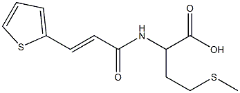 4-(methylthio)-2-{[(2E)-3-thien-2-ylprop-2-enoyl]amino}butanoic acid Struktur