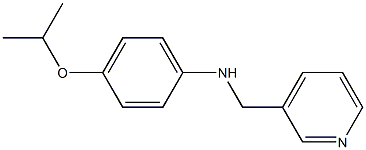 4-(propan-2-yloxy)-N-(pyridin-3-ylmethyl)aniline Struktur