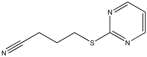 4-(pyrimidin-2-ylsulfanyl)butanenitrile Struktur