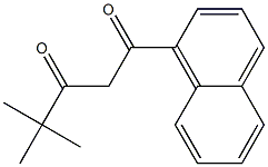 4,4-dimethyl-1-(naphthalen-1-yl)pentane-1,3-dione Struktur