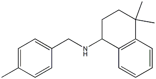 4,4-dimethyl-N-[(4-methylphenyl)methyl]-1,2,3,4-tetrahydronaphthalen-1-amine Struktur